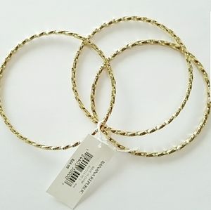 Banana Republic Spiral Bangle Bracelet Set